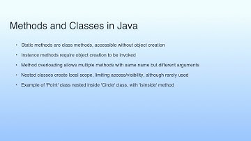 Short Summary | Lecture 11:Java Static Scope Rule