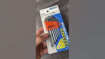 Review 1.5-6mm Bộ lục giác bi ngắn 7 chi tiết Asahi AZS0710, chính hãng, giá xịn!