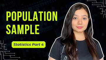 Population and Sample | Statistics for Data Science | Part 4 | Statistics Tutorial