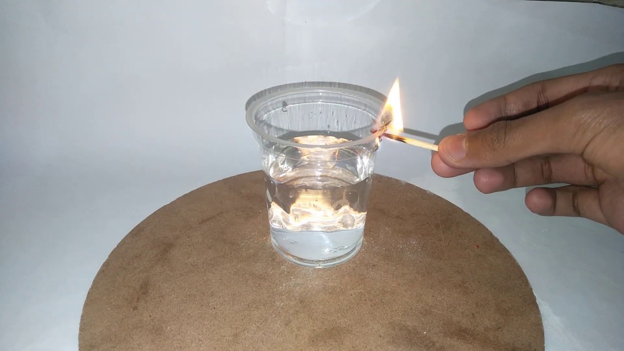 What happen when we burn glass full of water 💧 YouTube