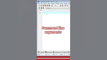 command line arguments in C