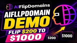 $1 domain flipped to $200 | AIFlipDomains Demo | AI Negotiation For Domain Sales | Passive Income 