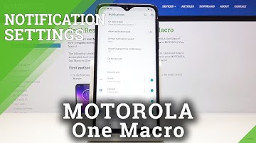 How to Allow Notification Dots in MOTOROLA One Macro – Notifications Settings