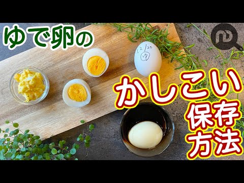 ゆで卵の保存方法　生卵に比べて賞味期限は短い？　N.D.Kitchen Basic