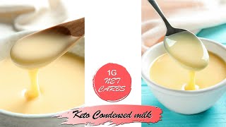 كيتو الحليب المكثف المحلى - Keto Condensed Milk with Only 1 Net Carb