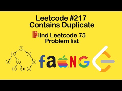 Leetcode #217. Contains Duplicate Solution - Blind 75 Leetcode Questions