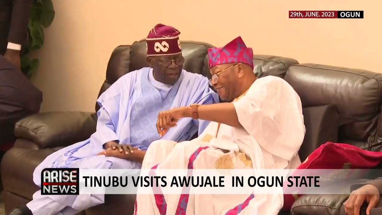 PRESIDENT TINUBU VISITS AWUJALE OF IJEBULAND