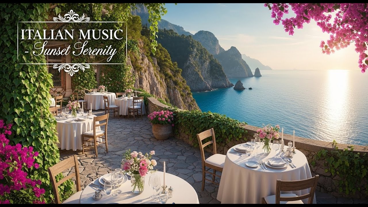 🎶 Mediterranean Coast Dreams & Italian 🎶 2+ Hours 4K