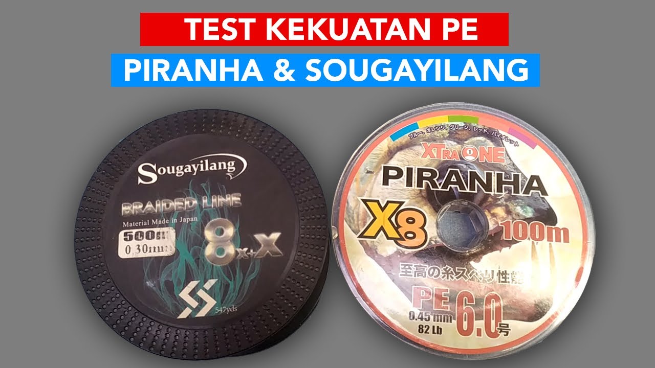 Test Power PE Xtraone Piranha PE6 82Lbs Bonusnya Sougayilang