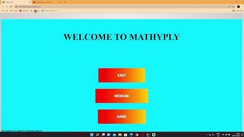 Mathlyply || A simple math game || HTML ,CSS and JavaScript