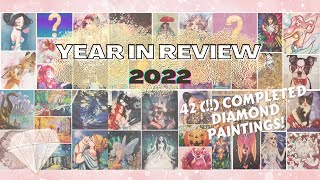 2022 Year in Review! My 42 (FORTYTWO?!) Completed Diamond Painting Kits This Year