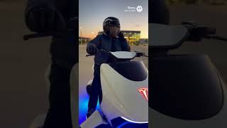 World’s First Tesla Hover Bike Ride 🔥 Future Is Here! #darrickbrown
