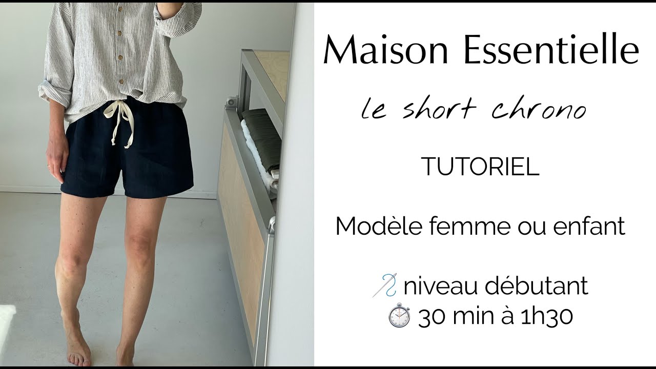 Coudre le short chrono