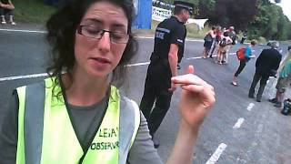 Anti-Fracking Protest Interviews at Balcombe Sussex UK