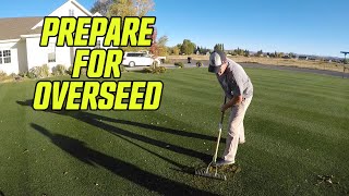 Preparing The Lawn For Overseed
