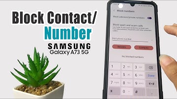 How To Block Contact On Samsung A73 5G
