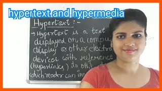 Hypertext and hypermedia(MULTIMEDIA)