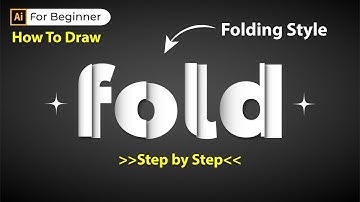 How to Make an Folding Effect Text in Adobe Illustrator