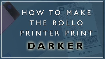 How to Make the Wired Rollo Printer Print Darker for Windows