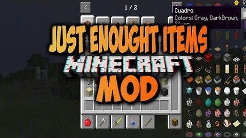HOW TO DOWNLOAD MOD Just Enough Items In Minecraft 1.12.2