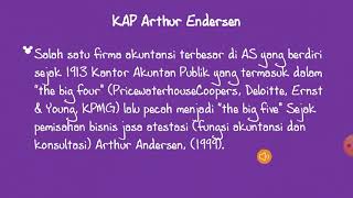 Kasus Enron dan KAP Arthur Endersen
