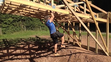 Dirty Dozen South Wales Race - Tarzan Bars Obstacle Build