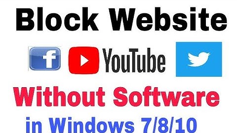 [Hindi/Ursu] How to Block Website in Computer ||| Block Website  on windows 7/8/10 !!