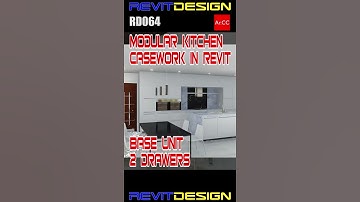 Revit Casework Base Unit 2 Drawers