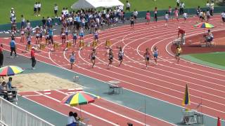20130713_平成25年度明石市中学総体_2年女子100m予選8組