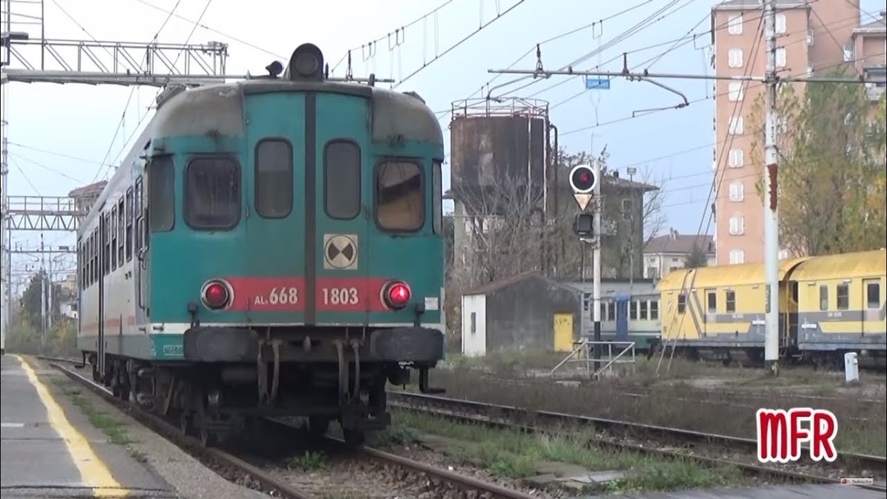 Stazione di CREMONA: ALn 668 1803 effettua i suoi ULTIMI VIAGGI tra CREMONA e CODOGNO (LO).