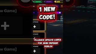 *NEW ALL WORKING CODES ALLIANCE UPDATE CODES FOR SKIBI DEFENSE! ROBLOX SKIBI DEFENSE CODES #roblox