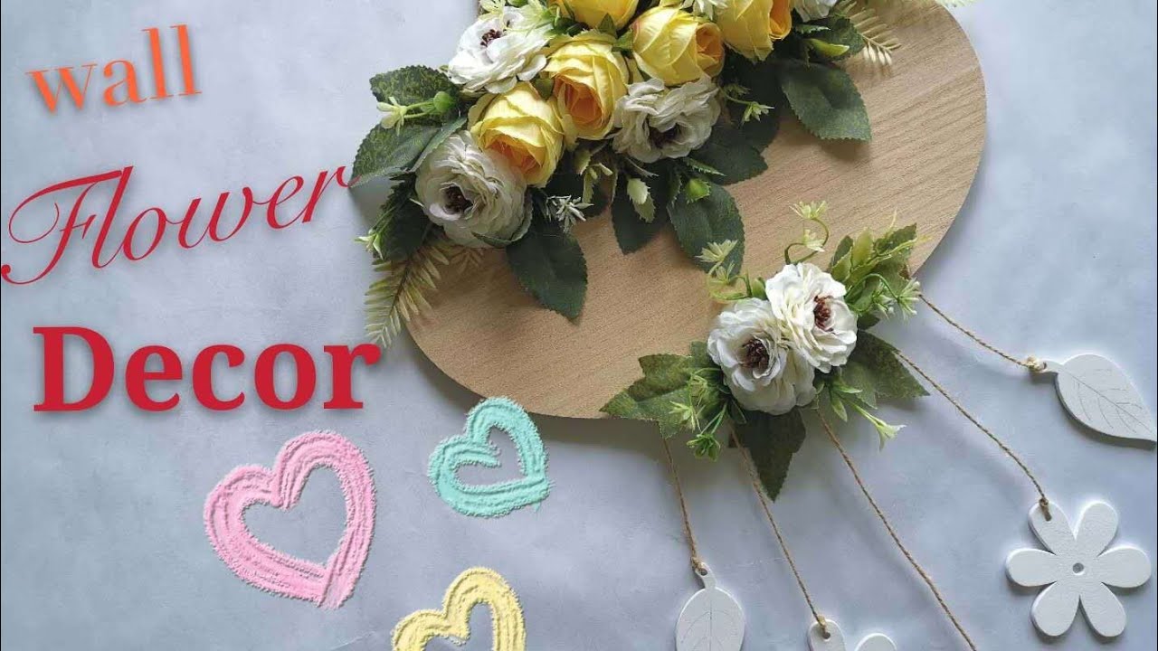 Wall flower decor YouTube