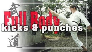 André Bertel | Karate | Full Bodyweight Kicks &amp; Punches