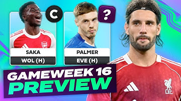 SAKA 🆚 HAALAND (C) 🔥 FPL GAMEWEEK 16 PREVIEW 💪| Fantasy Premier League Tips 2025/26