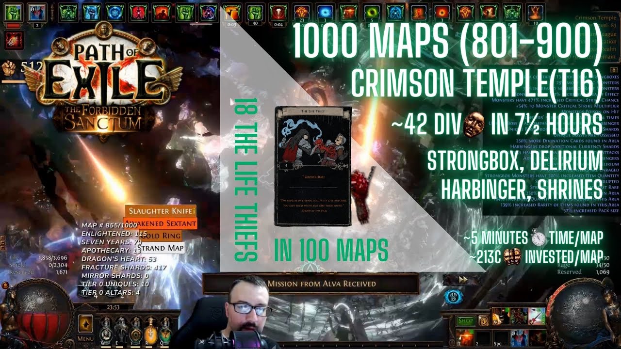 [PoE 3.20] 1000 Juiced MAPS (801-900) - Magic Finding on Crimson Temple ...