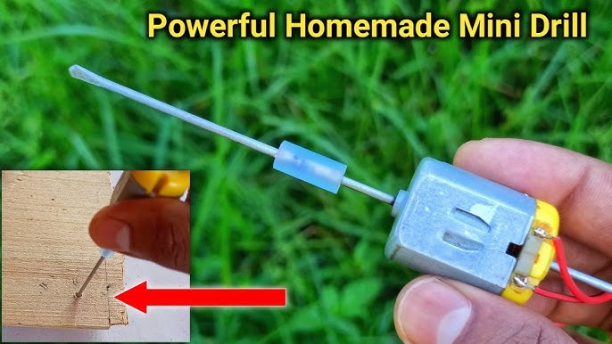 How to make portable mini Drill Machine at Home 