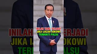 INILAH YANG TERJADI JIKA IJAZAH JOKOWI TERBUKTI PALSU