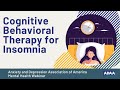 Cognitive Behavioral Therapy for Insomnia (CBT-I)