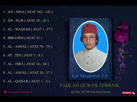 KH Muammar ZA || Qori Internasional Haflah Al-Qur'an Terbaik