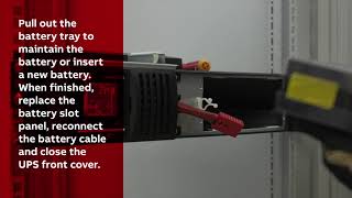 PowerValue 11RT G2 Operations on batteries