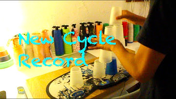 Sport Stacking: New Cycle Record!!! 5.373