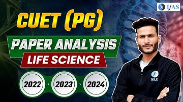 CUET PG Life Science Paper Analysis 2024 / 2023 / 2022 | CUET PG Life Science Paper Review | IFAS