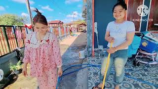 วันนี้เพื่อนดีใจล้างบ้านน้ำท่วมเลยจ้า