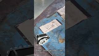 300w pulse fiber laser cleaning machine for paint removing #rustcleaning #lasercleaning #shorts