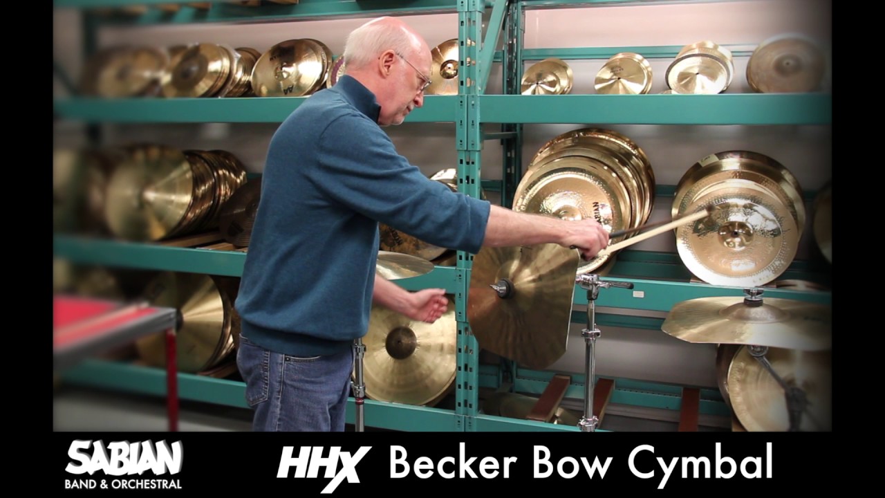 HHX Becker Bow Cymbal Demonstration YouTube