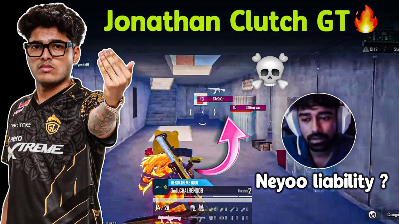 Jonathan Clutch GT 🥵‼️ Godlike Vs Carnival Gaming Fight 💀🔥 Neyoo ...