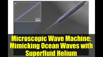 Microscopic Wave Machine: Mimicking Ocean Waves with Superfluid Helium