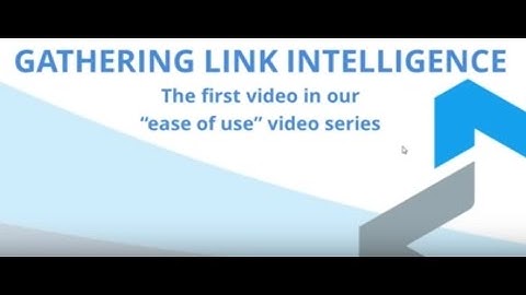 Ease of Use Video Series 1) Gathering Link Intelligence - Multapplied Networks - Bonded Internet