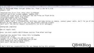 How to downgrade MiBox 3rd gen (mibox 2s), from 1.3.8x to 1.3.61 Regain root How to downgrade MiBox 3rd gen (mibox 2s), from 1.3.8x to 1.3.61 Regain root