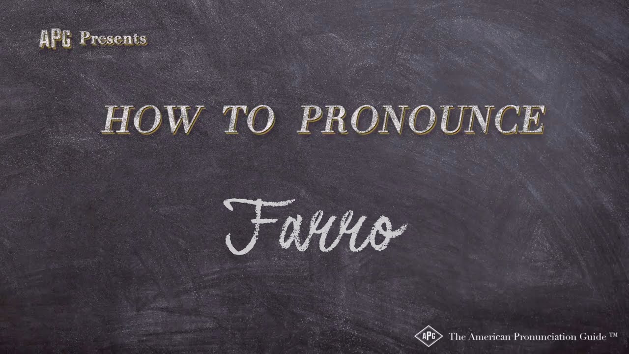 How to Pronounce Farro (Real Life Examples!) YouTube